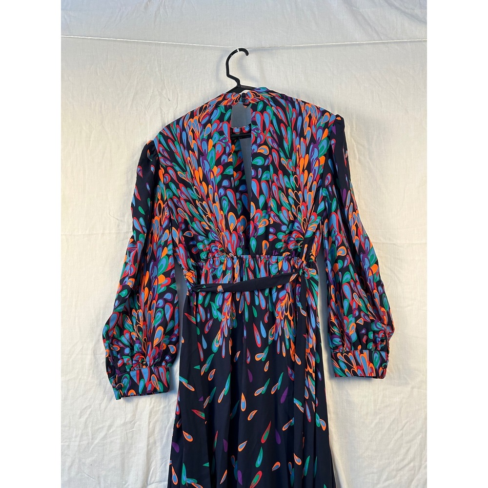 NWT Fashion Nova Wings Of A Feather Maxi Dress Multi Abstract Print XL #2272 - Picture 11 of 13